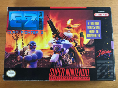 Clay Fighter 2 Judgement Clay (Super Nintendo SNES) Complete In Box
