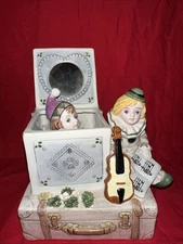 VTG 1991 Rare Yamada SCHMID Revolving Clown Music Box, Signed, Numbered.