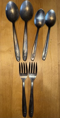 VINTAGE IMPERIAL USA SINGLE EARLY ROSE FLATWARE YOUR CHOICE SPOON FORK GLOSSY