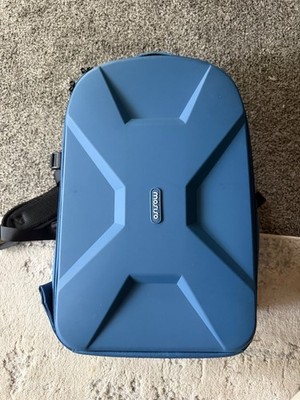 MOSISO Blue Hard Shell Padded Camera Backpack w/ Strap, Adjustable Dividers NEW