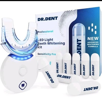DRDENT Professionelles LED-Zahnaufhellungsset  Sensitivitätsfreie Formel   8 Stk