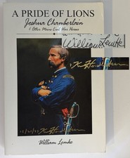 A Pride of Lions: Joshua Chamberlain / MAINE Civil War - William Lemke SIGNED 2x