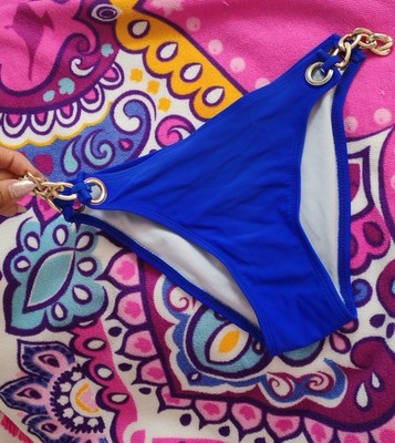 Bikini Bottoms Women's Small 6 8 blue chain