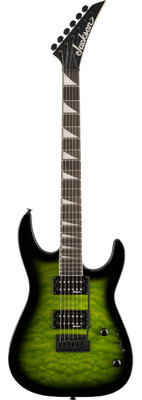 Jackson  JS Series Dinky JS20 DKQ 2PT, Amaranth board, Transparent Green Burst