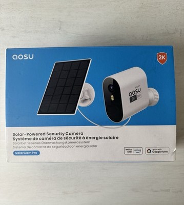 Aosu 2K 3MP UHD Überwachungskamera Aussen Solar Akku 32GB
