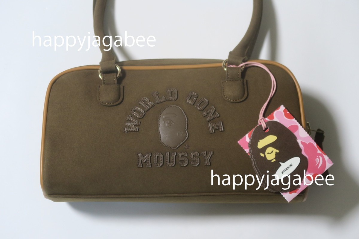BAPE × MOUSSY Boston Bag A BATHING APE Ladies' BAPE x MOUSSY BOSTON BAG 1L73289901 | eBay