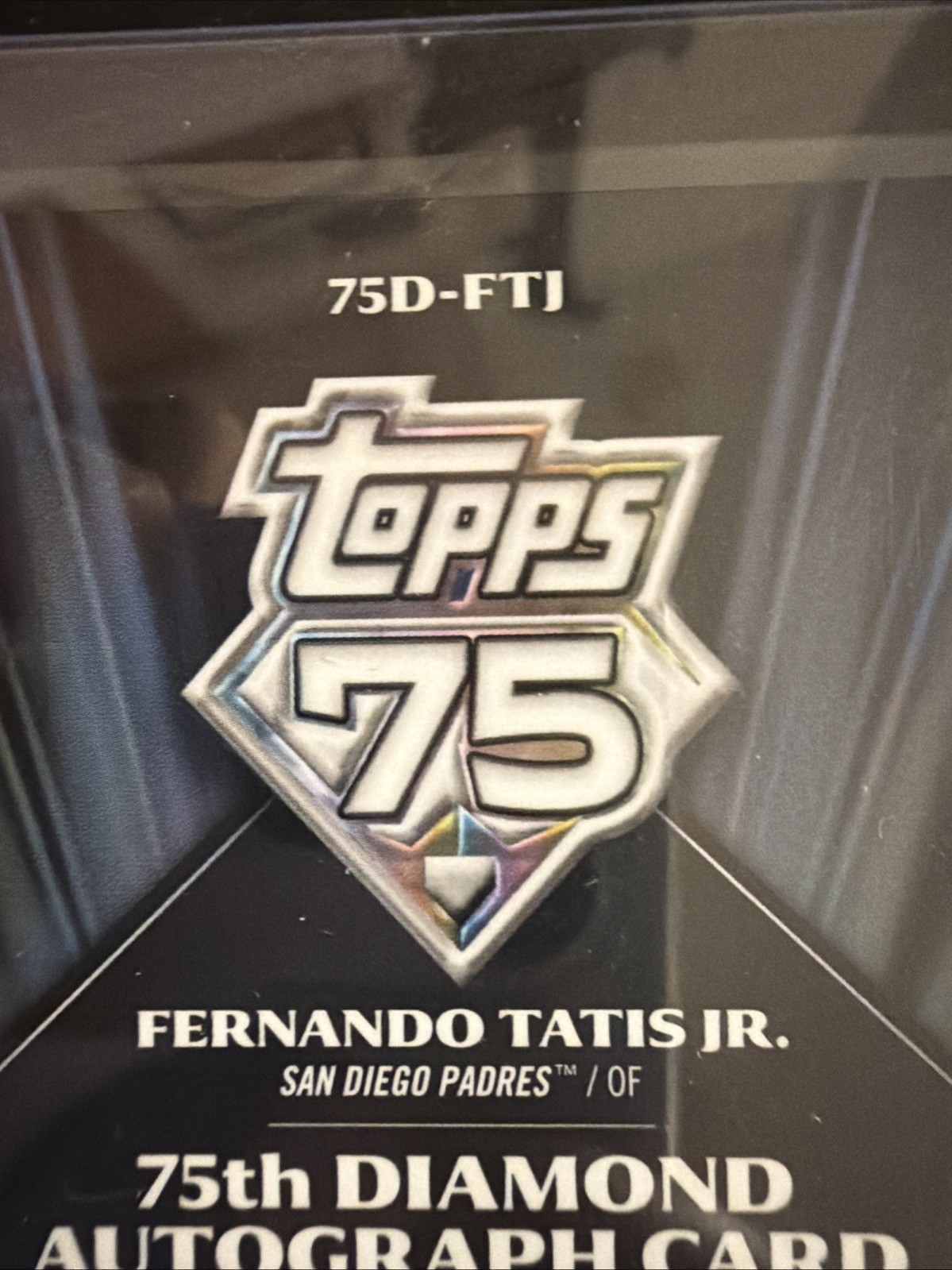 2026 Topps Chrome FERNANDO TATIS 75th Diamond On Card Auto SD Padres 75D-FTJ view 10