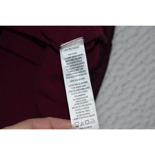 Callaway Golf Pullover Shirt 1/4 Zip Men Size XL Performance With Pockets Maroon - Picture 5 of 6