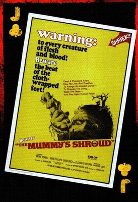 The Mummy's Shroud, Hammer House of Horrors Playing Card | eBay