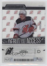 2023 Upper Deck Credentials Debut Ticket Access Acetate 5/149 Simon Nemec 1sg3