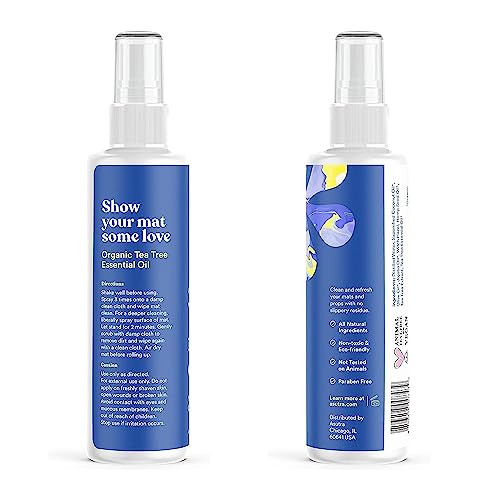Natural Unscented Yoga Mat Cleaner Spray - 4 fl oz, No Residue, Non-Slip Formula