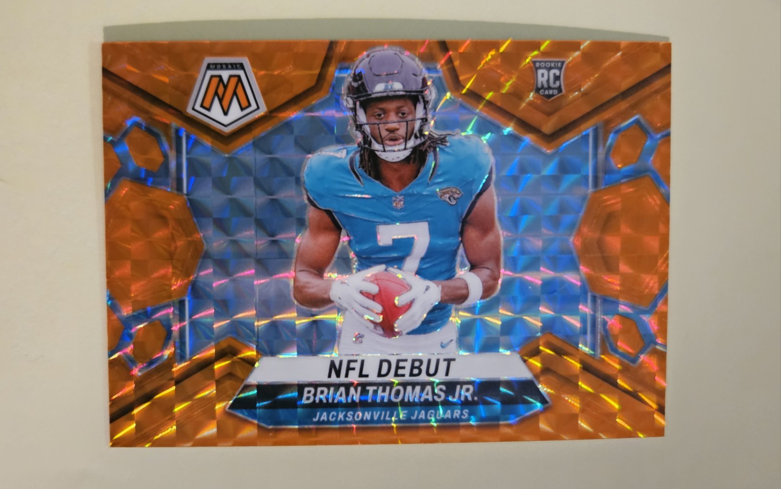 2024 Panini Mosaic - NFL Debut Brian Thomas Jr. #282 Orange Mosaic Prizm /199