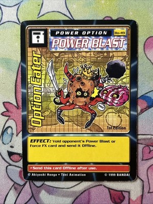 Option Eater Bo-49 - 1st Edition Power Blast Digi-Battle - 1999 Digimon TCG - LP