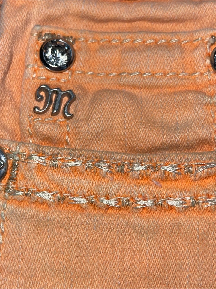 MISS ME Boyfriend Shorts Size 28 JB5014H81 Orange - Image 4 of 4