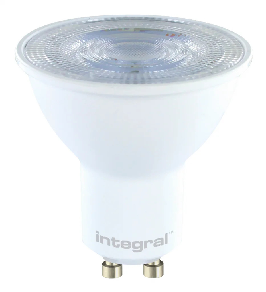 Light Bulb White 3.4w LED GU10 4000K Non Dimmable 420lm =50w 36° Beam Integral