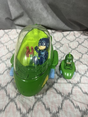 #ad PJ Masks Deluxe Gekko Mobile Tank Lizard Lights and Sound Gekko and cat boy $25.00