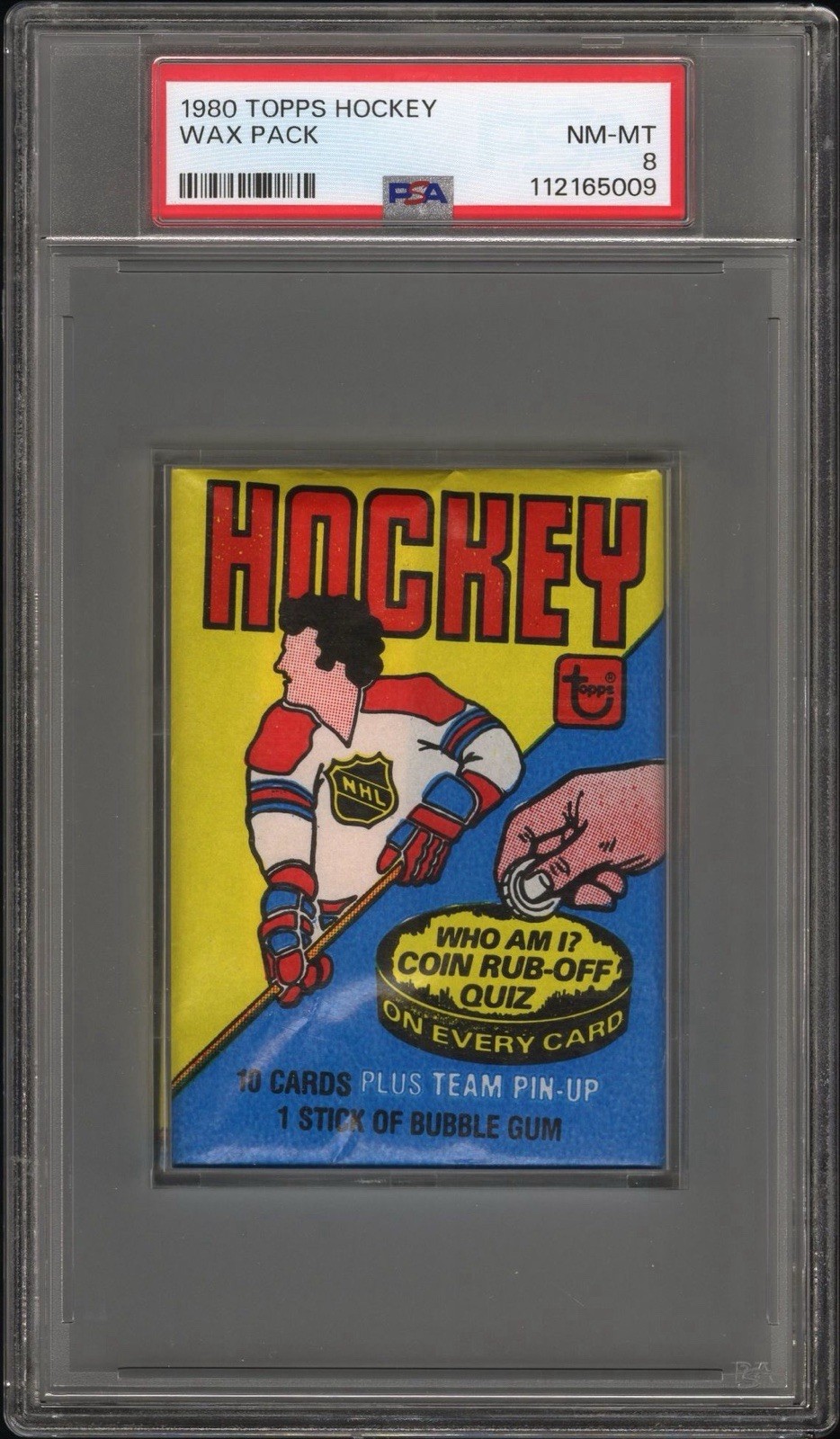 1980 TOPPS HOCKEY WAX PACK PSA 8 - Possible GRETZKY 2nd Year