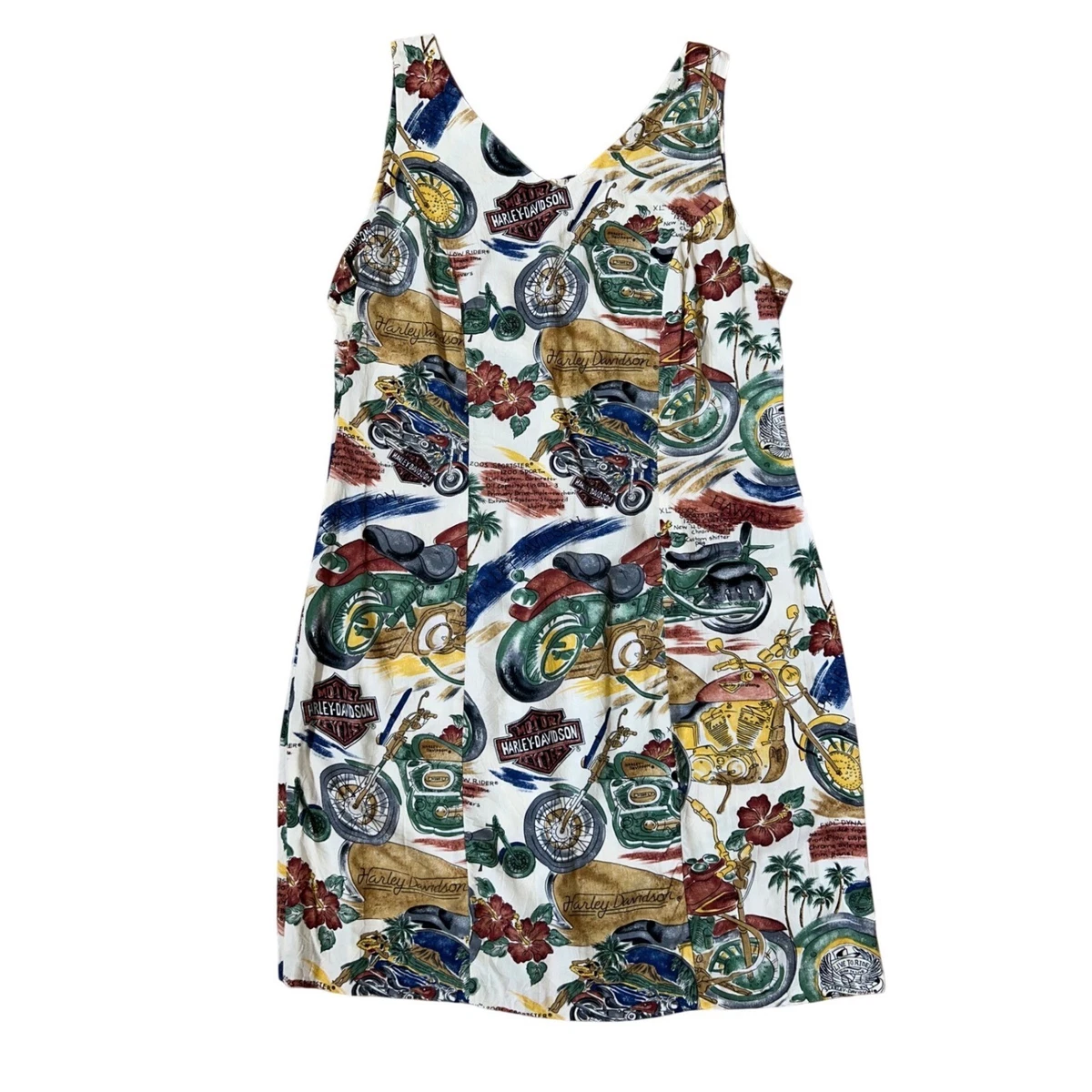 harley davidson beach dress Y2K 00s Harley Davidson Halter Neck Eyelet Top main image 0
