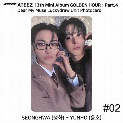 ATEEZ 13th Mini Album Golden Hour Part.4 DearMyMuse LuckyDraw