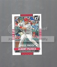 2015 Donruss Albert Pujols #101 Silver Press Proof 153/199 Angels