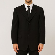 Valentino Uomo Vintage Wool Blazer Suit Jacket Luxury Italian 44L Men's