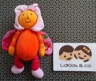 Doudou Abeille MOULIN ROTY LOUNA PETIT HOCHET ORANGE ROSE 18 cm D934 - Madcjay
