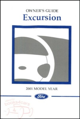 EXCURSION 2001 Ford Bedienungsanleitung Eigentümer Handbuch
