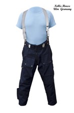 Noble House Deutsche Kanalhose blau Baumwolle Arbeitshose Cargo Hose Hosenträger