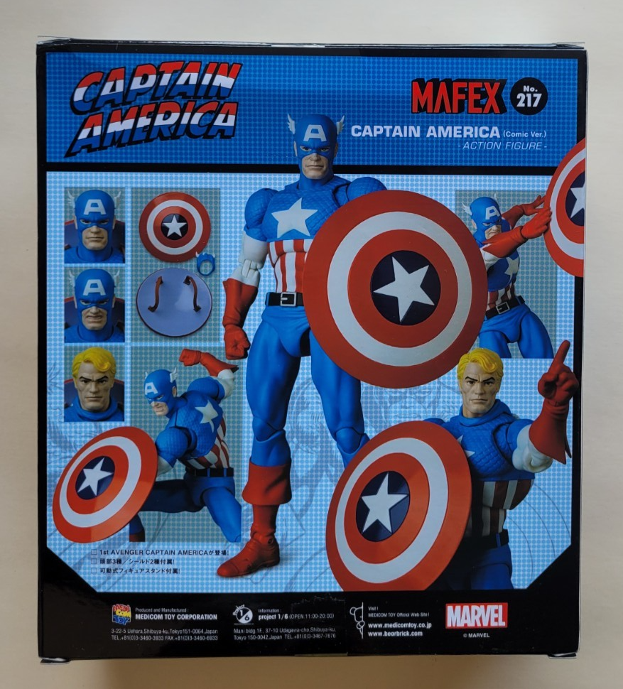 アメコミ MEDICOM TOY - MAFEX No.217 CAPTAIN AMERICA COMIC Ver. Mafex No.217 Captain America (Comic Ver.) (Completed