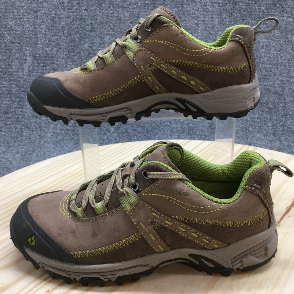 Vasque Shoes Womens 7.5 M Jule Hiking Sneakers Brown Leather Lace Up Low Top - Image 2 of 4
