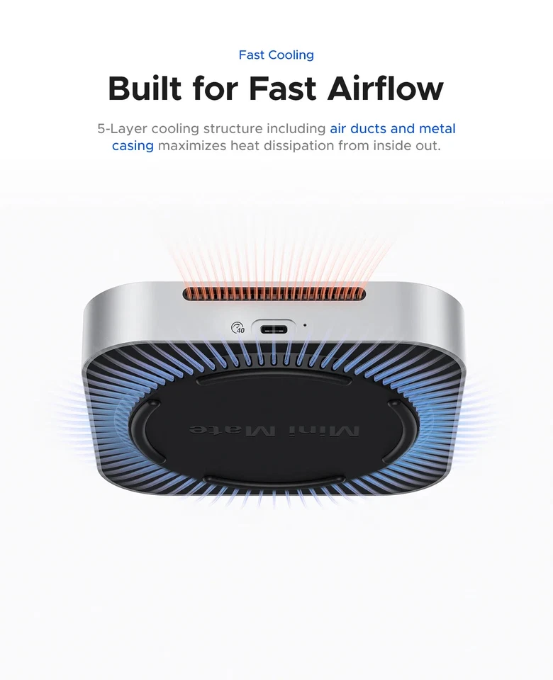 ORICO External SSD Storage Expansion 40Gbps 20Gbps Desktop Dock for MacMini 4 - Image 4 of 4