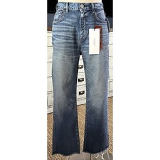 NWT New 360 Moussy Vintage Evelyn Crop Straight Leg Denim Jeans Size 27