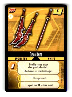 2004 Decipher .hack Enemy Trading Card Game #2C24 Disco Knife