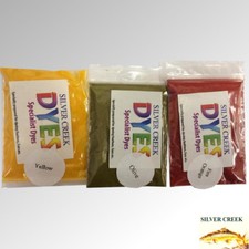Fly Tying Dye 20g Flat Pack - Traditional, Intense & Flu Colours Silver Creek