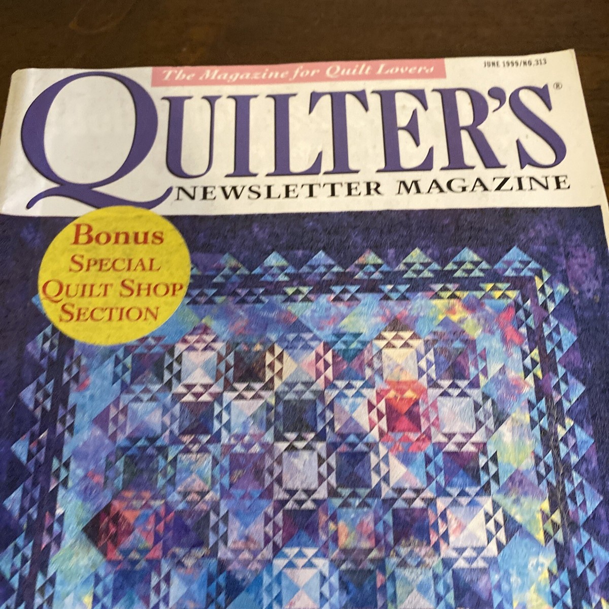 Quilter's Newsletter Magazine June 1999 No.313 Paperback Special