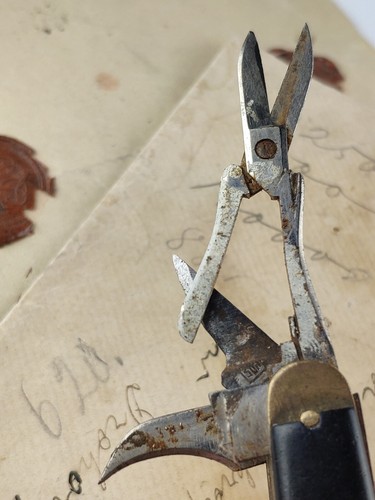 Vintage Rare Tourist Folding Pocket Knife Multitool 1950 For Part Or Restoration - Picture 7 of 24