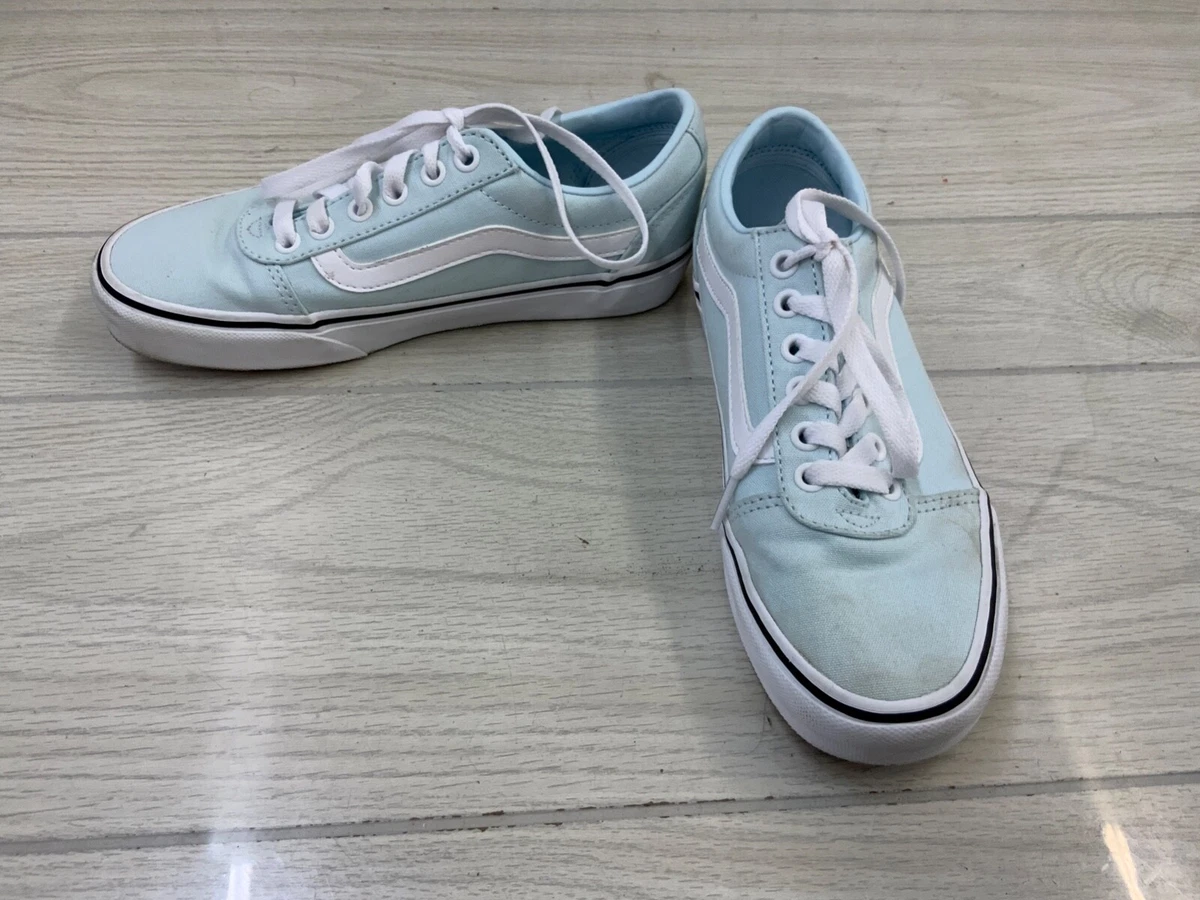 Vans Ward Old Skool Shoes, Women&#039;s 7, Delicate Blue MSRP $74.99 | eBay