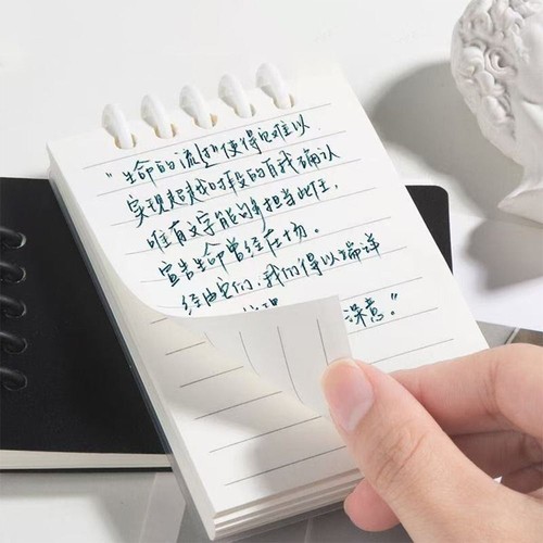 Loose-leaf Mini Notebook A7 Memo Pad Cartoon Pocket Notebook Student - Picture 3 of 20