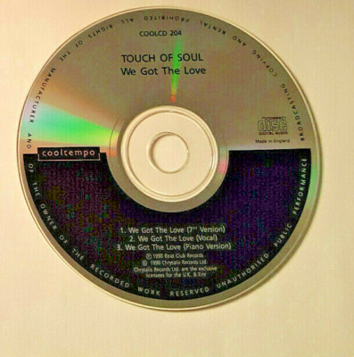 TOUCH OF SOUL We Got The Love CD UK 1990 Cooltempo COOLCD204