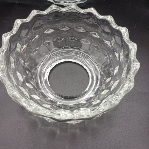 Vintage Homco Kubist Klar Schliff Glas Kugel Lichterkette Licht Kerzenhalter - Bild 6 von 12