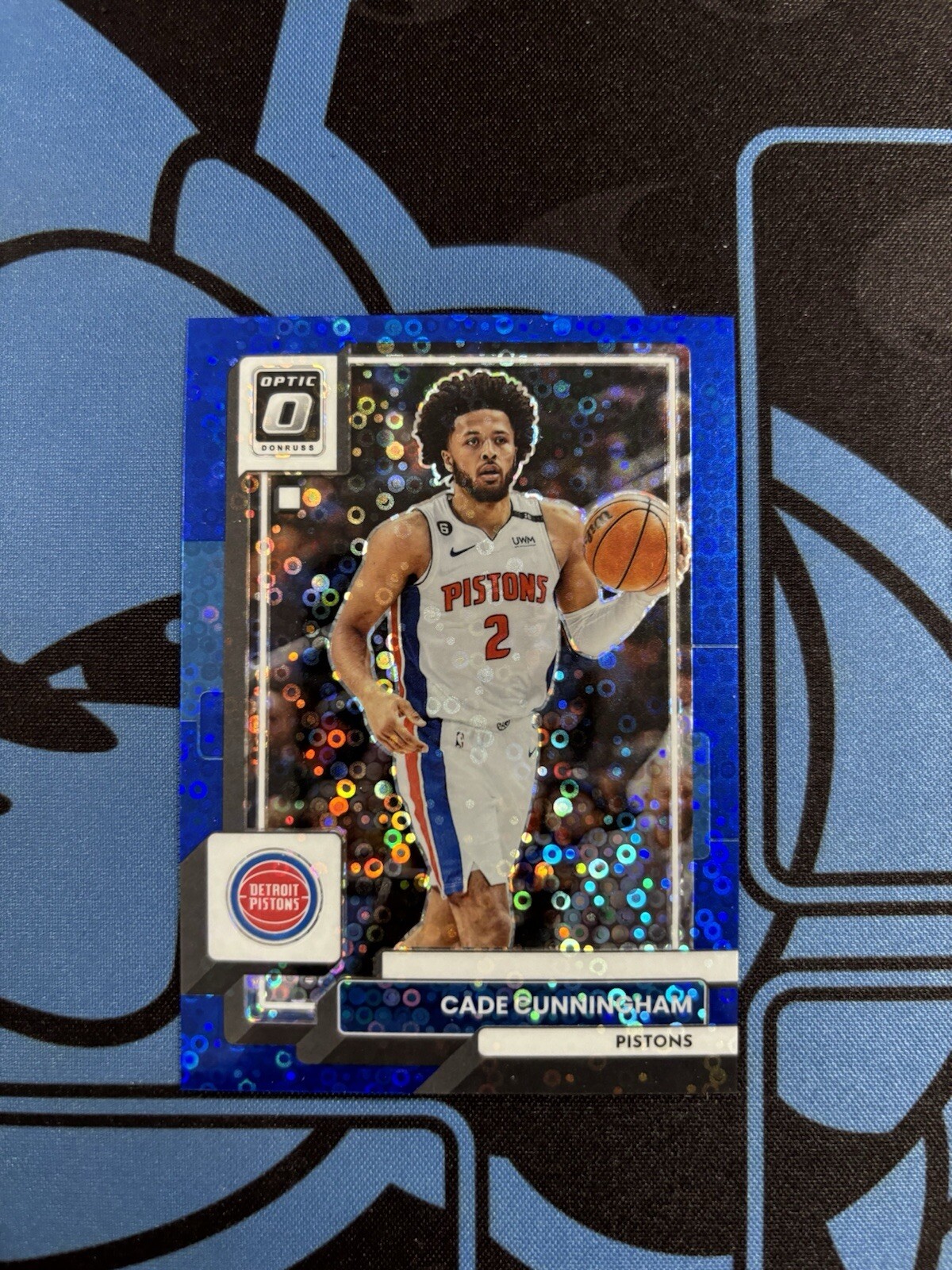 2022-23 Panini Donruss Optic Cade Cunningham Blue Disco /49 #92