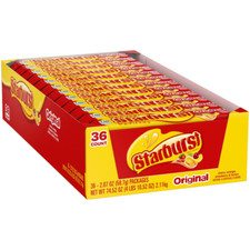 Original Full Size Fruit Chews Candy Bulk, Chewy Candy for Parties, 2.07 Oz 36