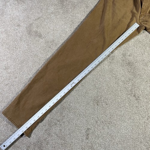 Brax Chuck Pants Mens Size 36x34 Modern Fit Chino Tan Cotton Stretch Casual - Picture 17 of 17