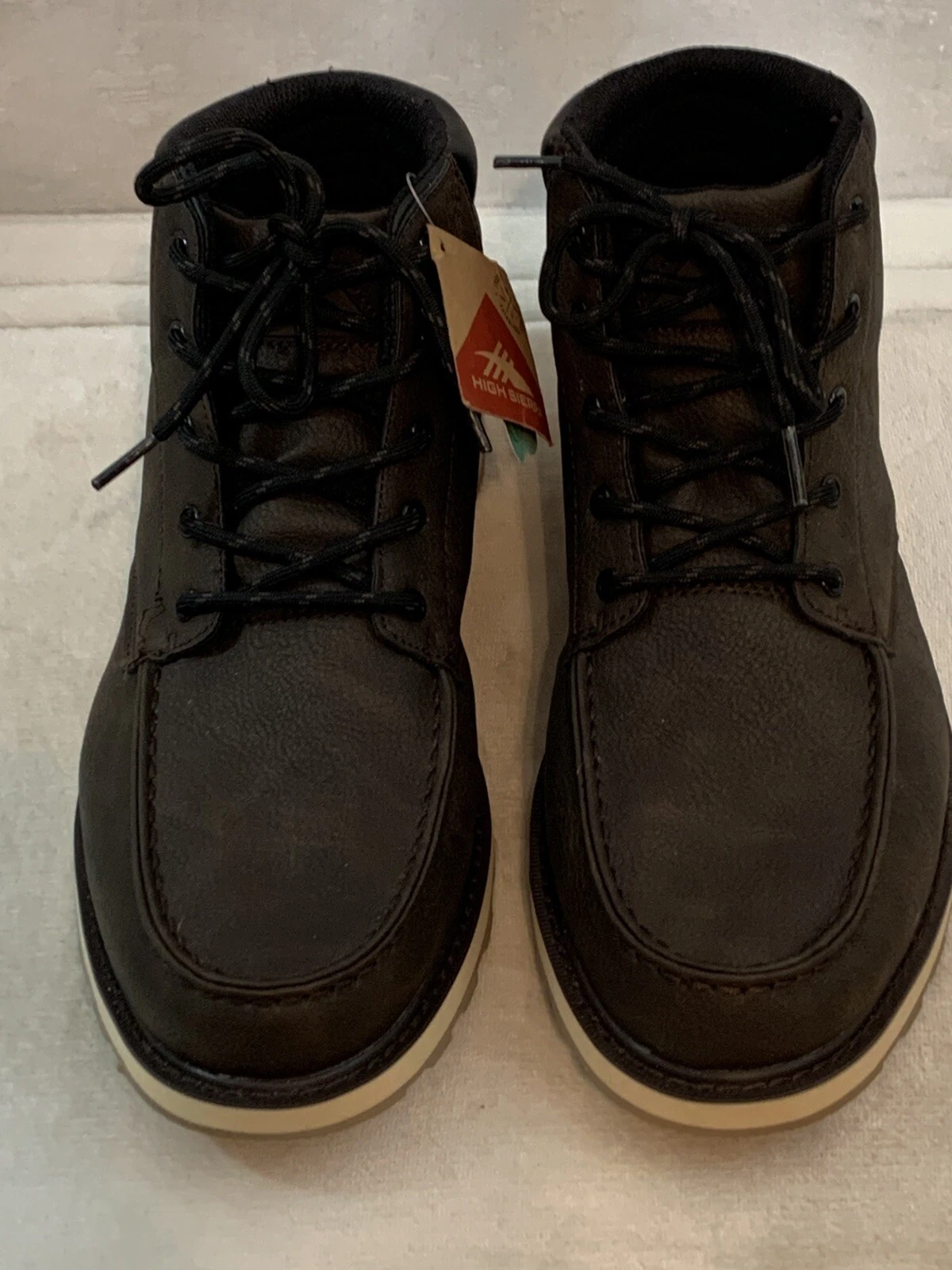 NEW! Men's High Sierra Boots Dark Brown 9½ 9.5 Carpenter Hiking Casual