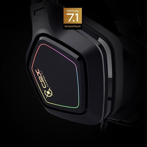 COX Scarlet Virtual 7.1 RGB 3D Headset mit Mikrofon Mikrofon Laptop USB PS4 0,6lbm - Bild 4 von 12