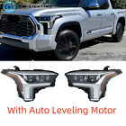 For 2022-2025 Toyota Tundra Headlights Left+Right Full Led Lamps w/Auto Leveling