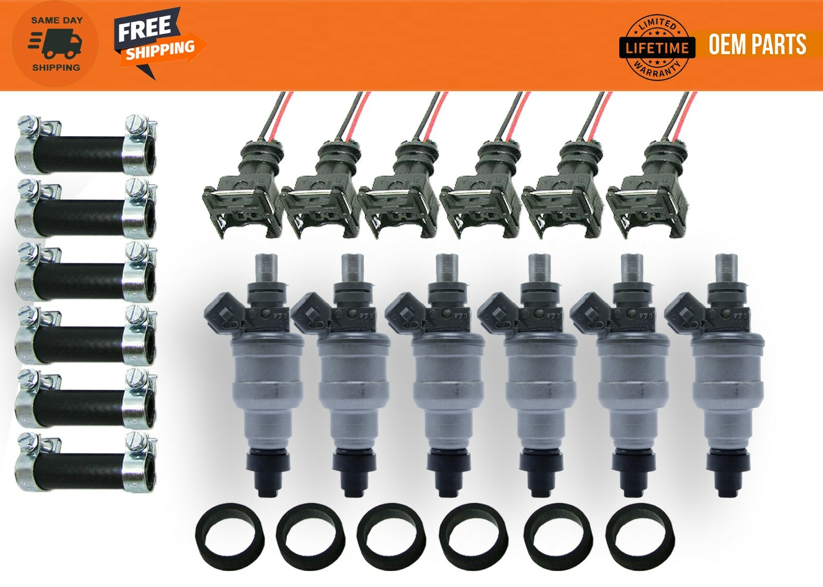 380cc Nissan Datsun 280z 280zx L28 300zx Z31 Turbo Fuel Injectors Genuine Bosch