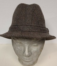 Vintage Pendleton Men's Small Brown Virgin Wool Fedora Hat Made in USA