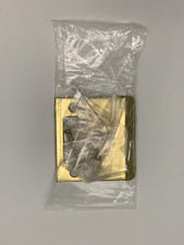 Kwikset 85072-3 1" X 2-1/4" Square Corner Deadbolt Strike - Polished Brass