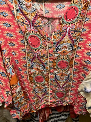 Shien sz XL big flutter envelope sleeves multi color new w/o tags poly